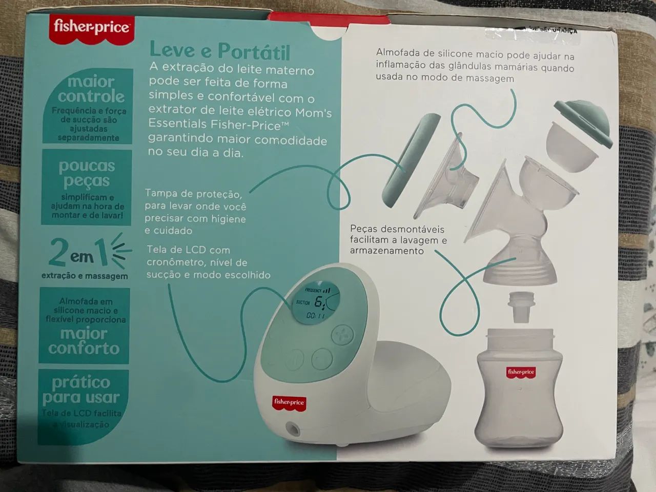 O Extrator de Leite Elétrico Mom's Essentials da Fisher-Price! - Foto 2