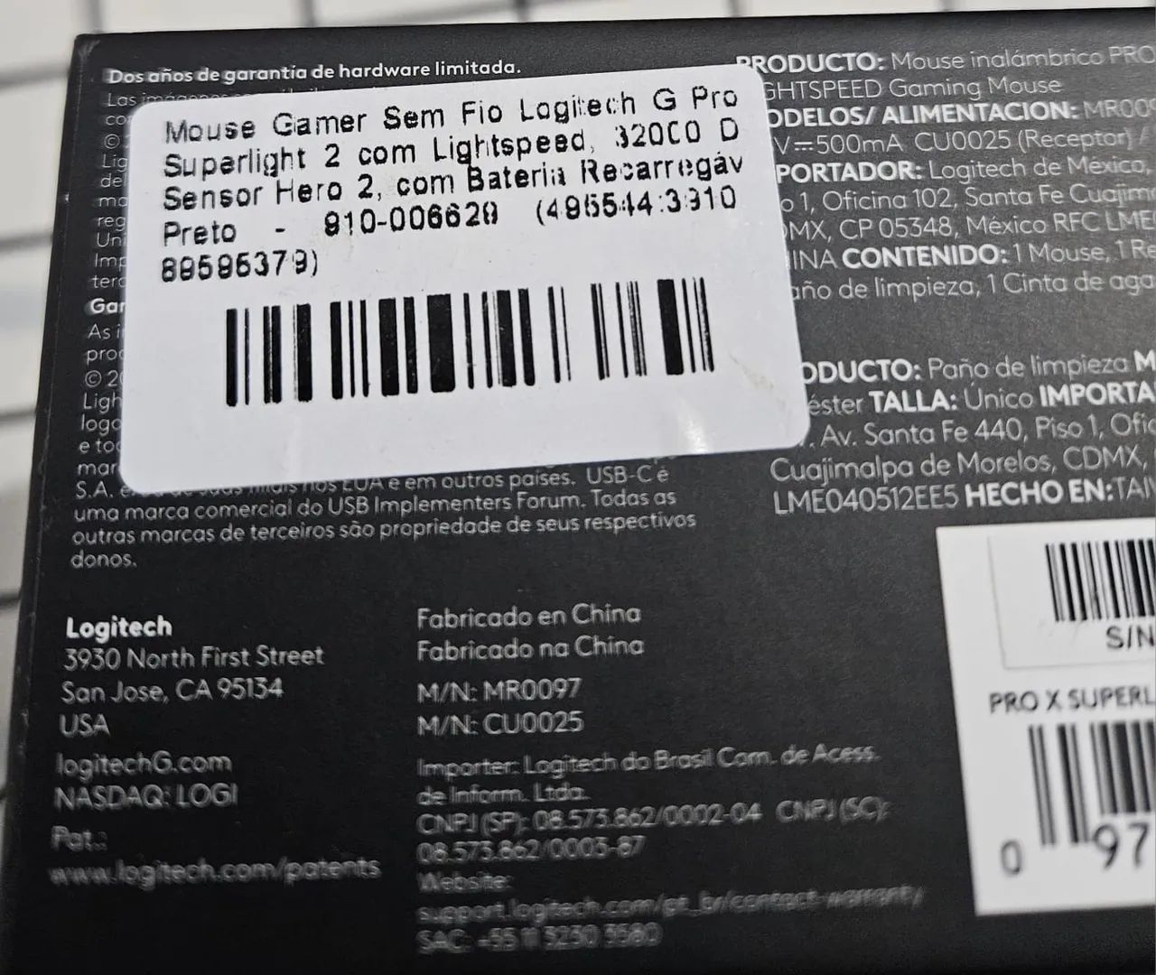 Mouse G PRO X superlight 2 sem fio - Foto 5