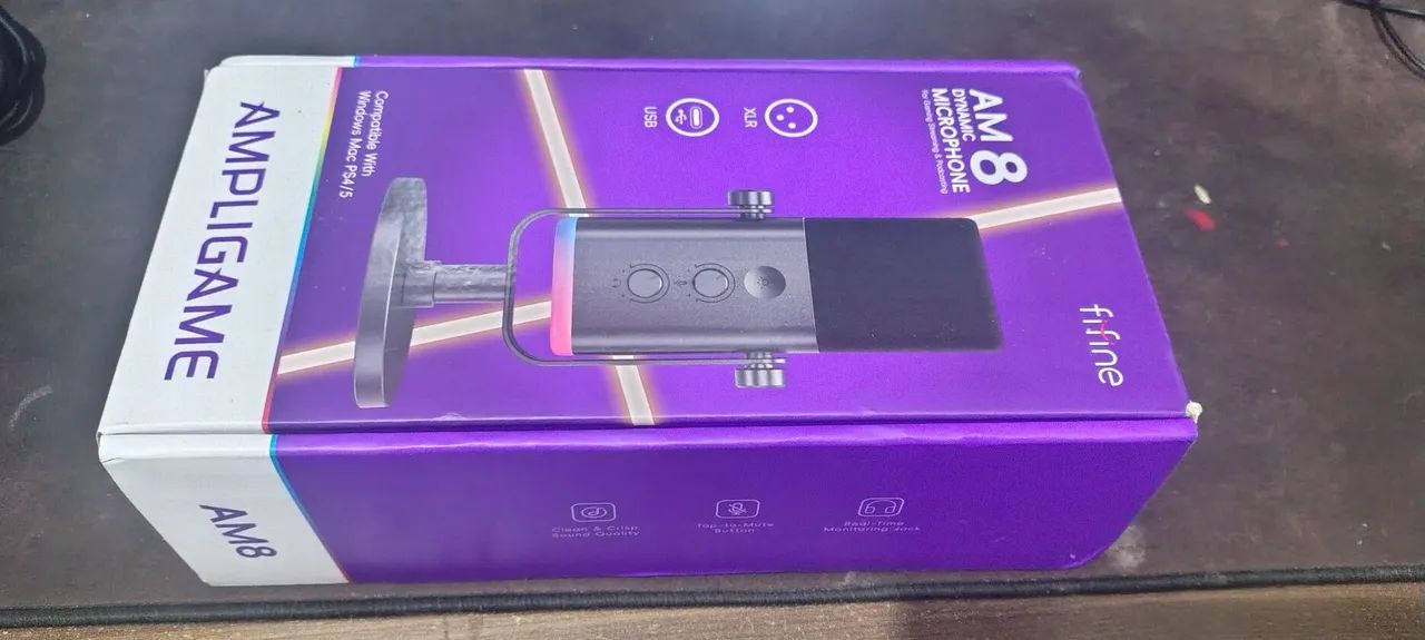 Microfone Fifine Am8 RGB  - Foto 4