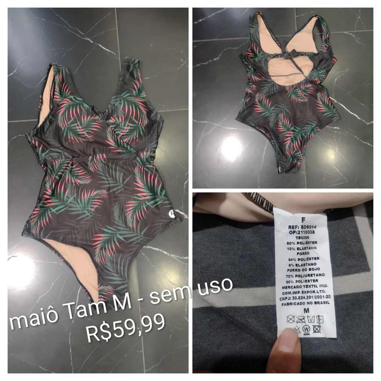 Maiô praia Tam M 