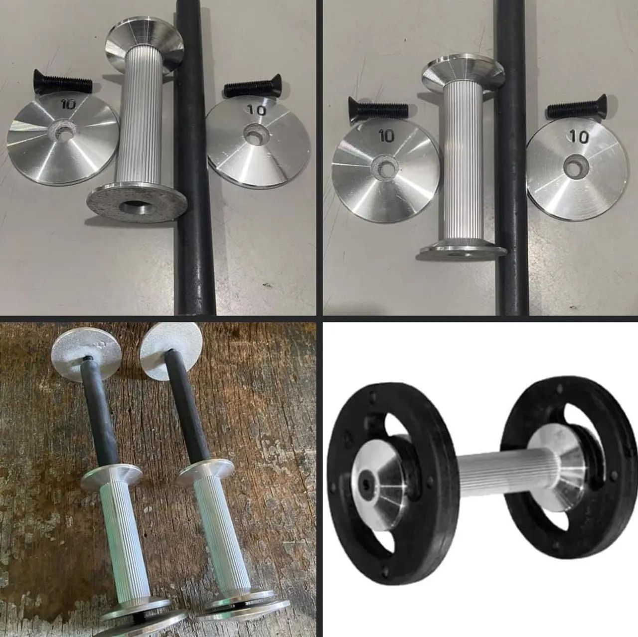 6 Paras Kit Dumbell montado pegada Recartilhada  - Foto 3