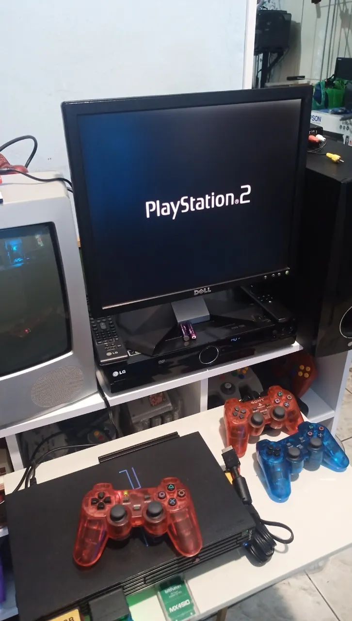 PlayStation 2 Fat Sony SCPH-30000 Japonês + SSD 240 GB + 3