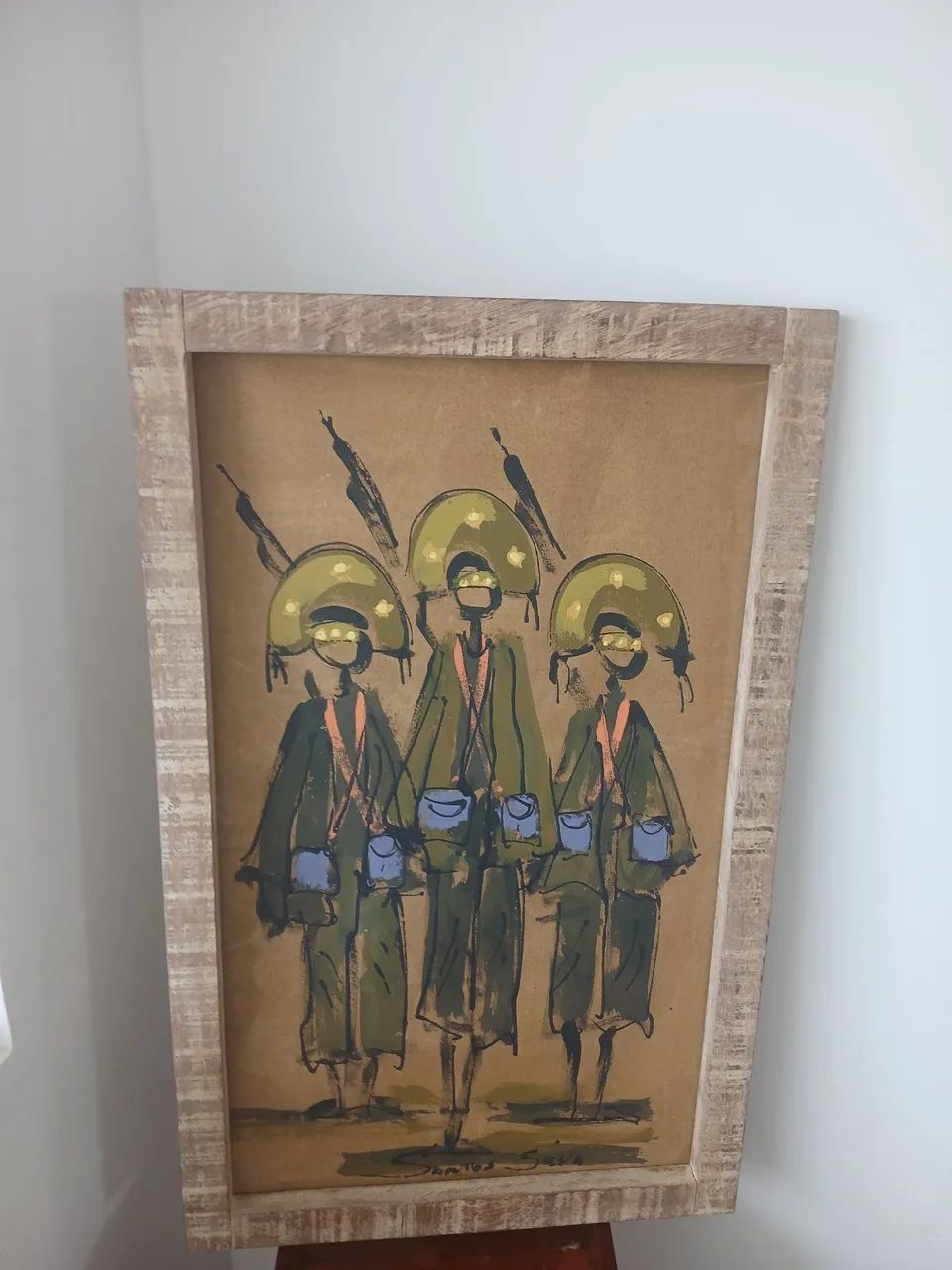 Quadro pintado a óleo em tela pelo artista Jorge Santos silva -pipa