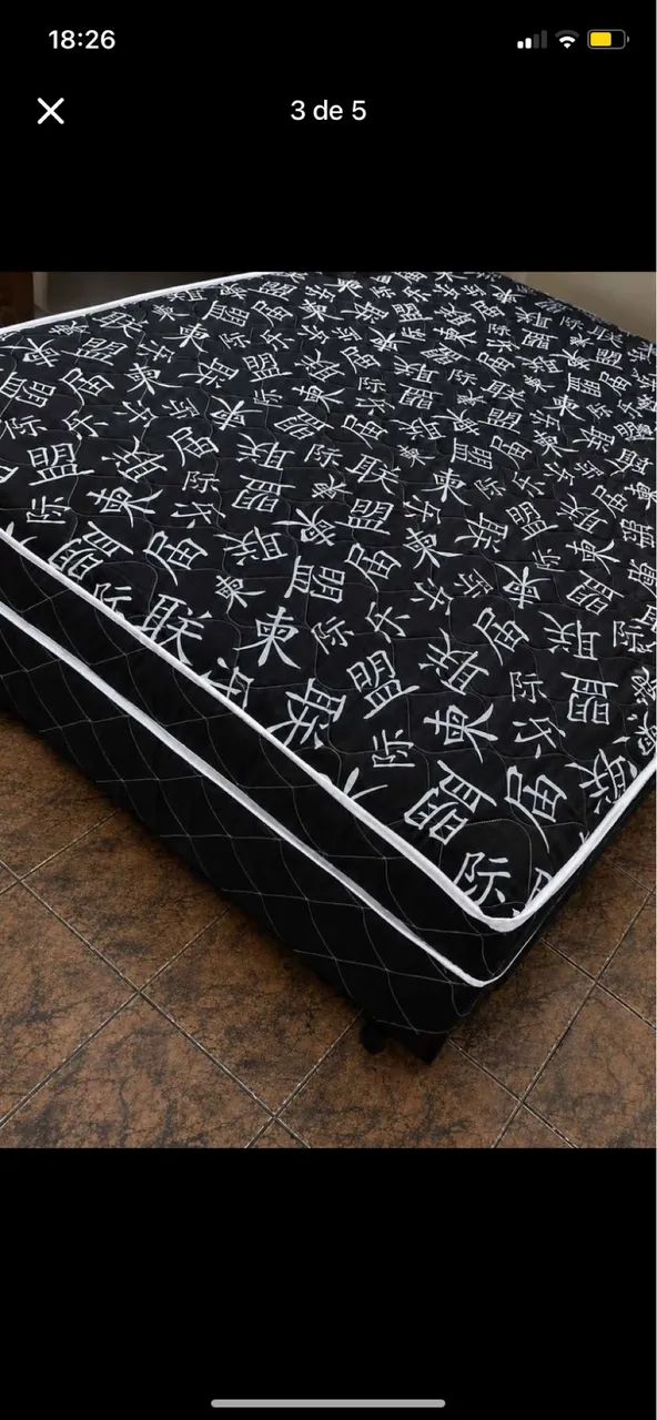 Cama box casal molas ensacadas  - Foto 4