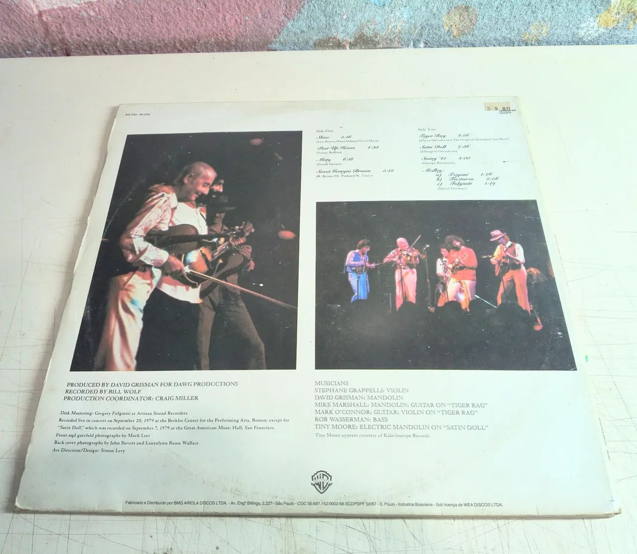Lp Vinil - Stephane Grappelli And David Grisman - Live - Foto 5