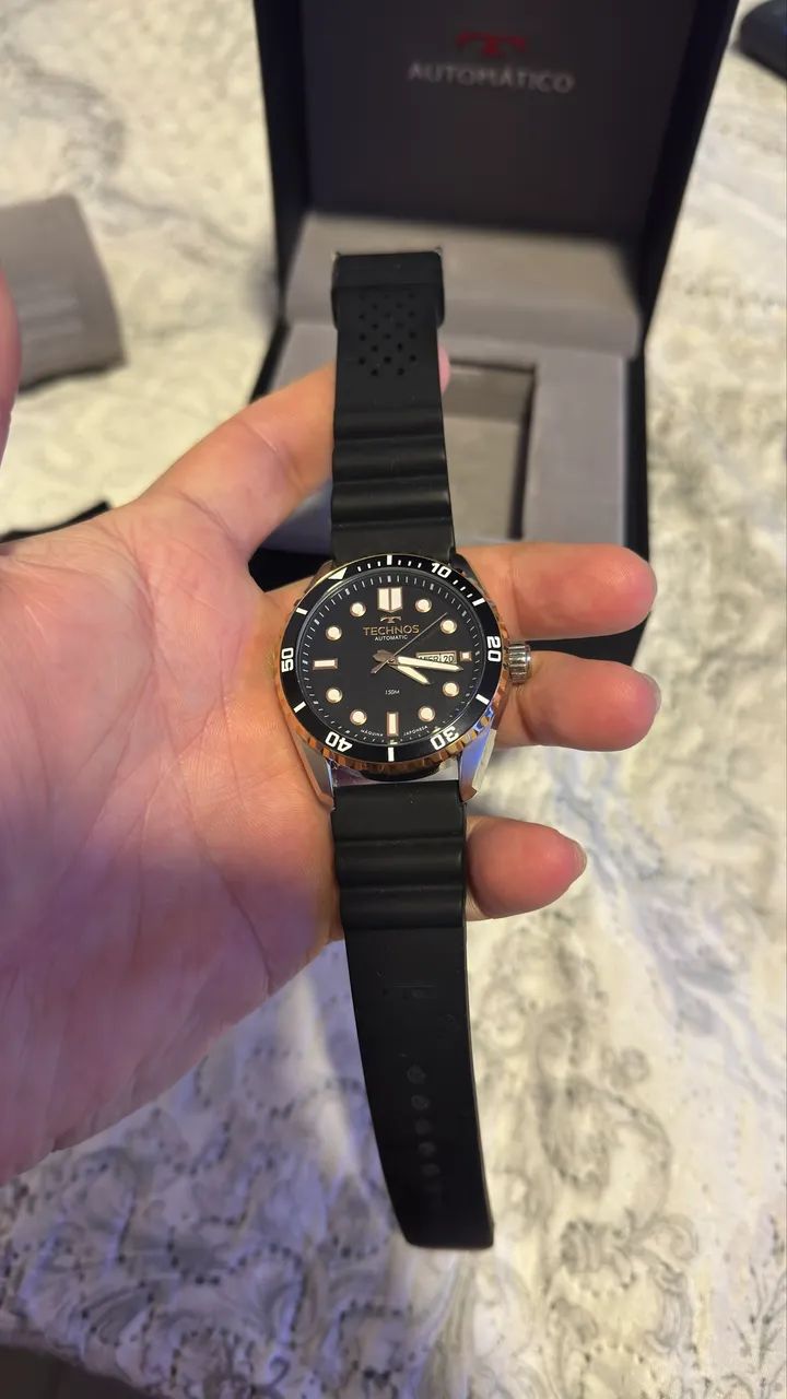 Relógio technos automático diver bicolor - Foto 2