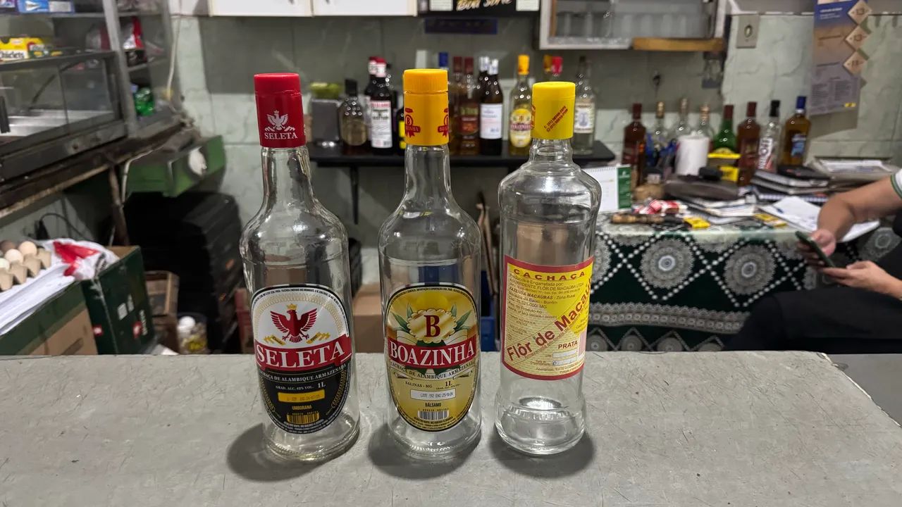 Garrafas de vidro de 1 litro 