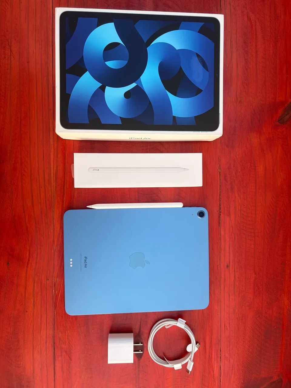 Apple iPad Air 5 256ブルー + Apple Pencil iPad Air 5 M1 256GB + Apple Pencil 2ª Geração - Tablets e E