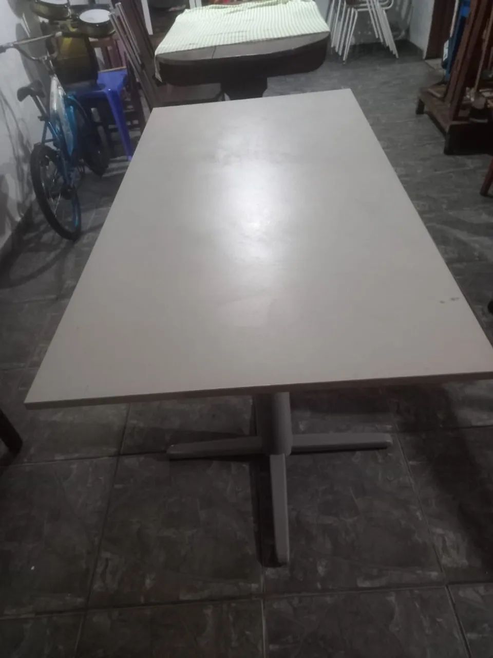 Mesa retangular branca - Foto 5