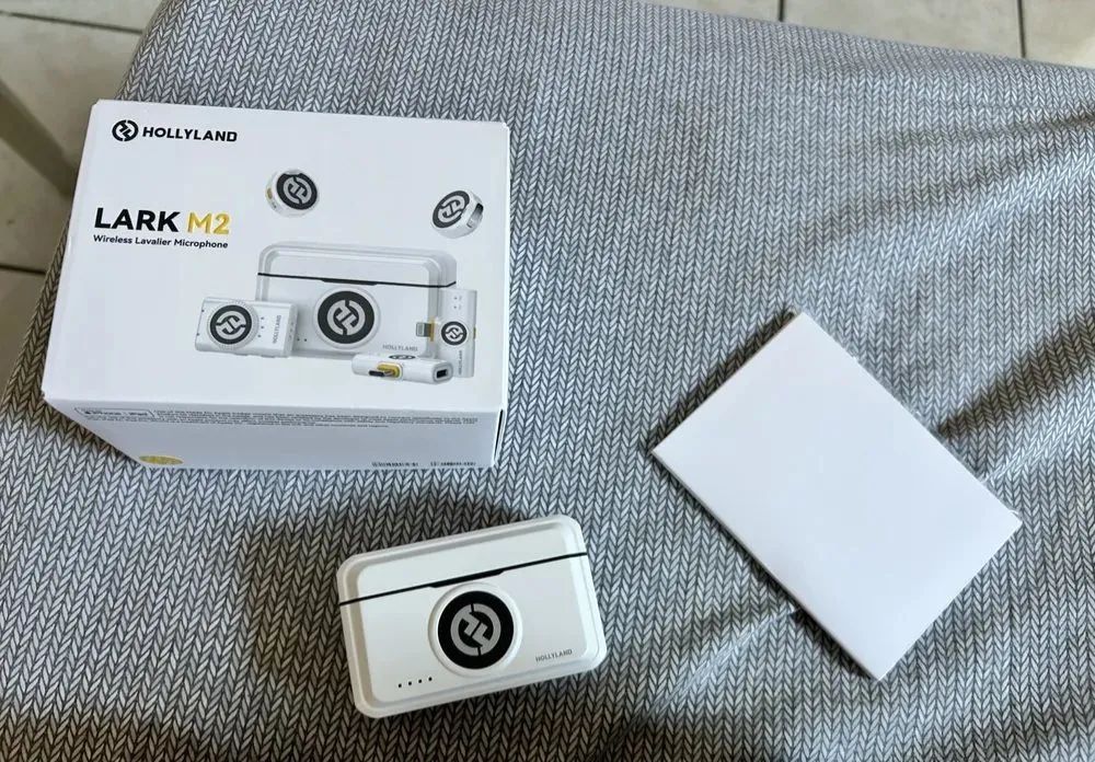 Microfone Hollyland lark M2 Combo branco l Lacrado  - Foto 3