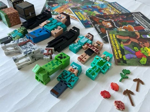 Bonecos -  Minecraft + Gibis - Foto 3