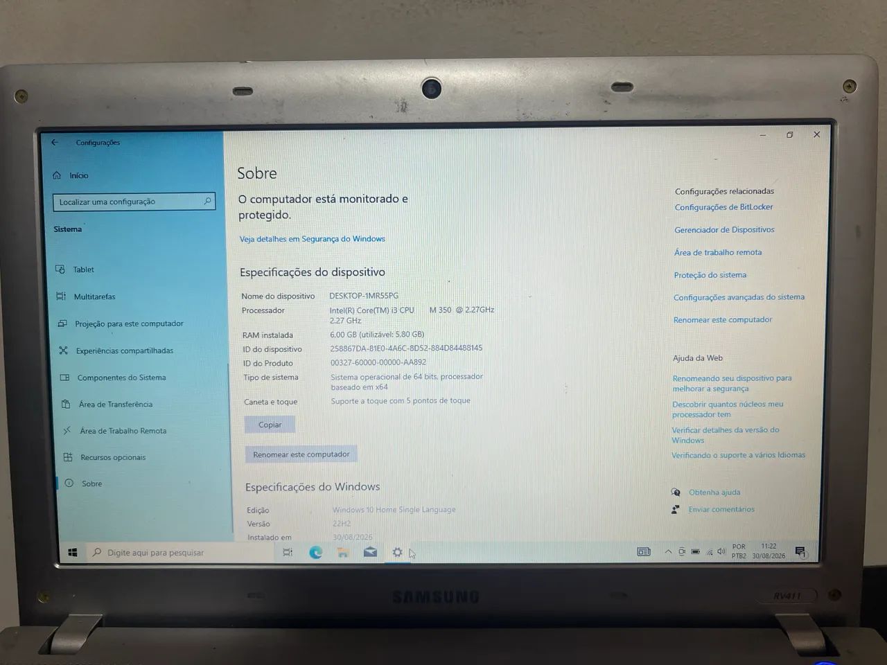 Notebook Samsung RV411 - Foto 2