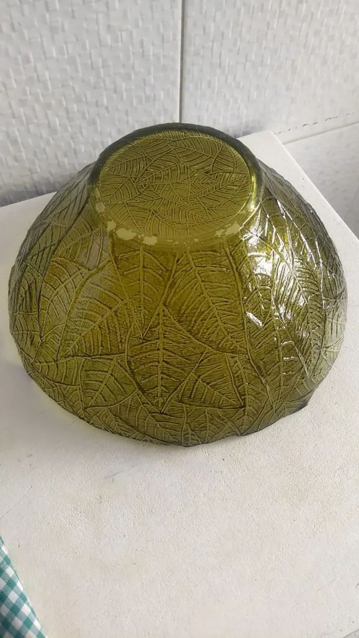 Tigela   de vidro colorida pra saladas  - Foto 3