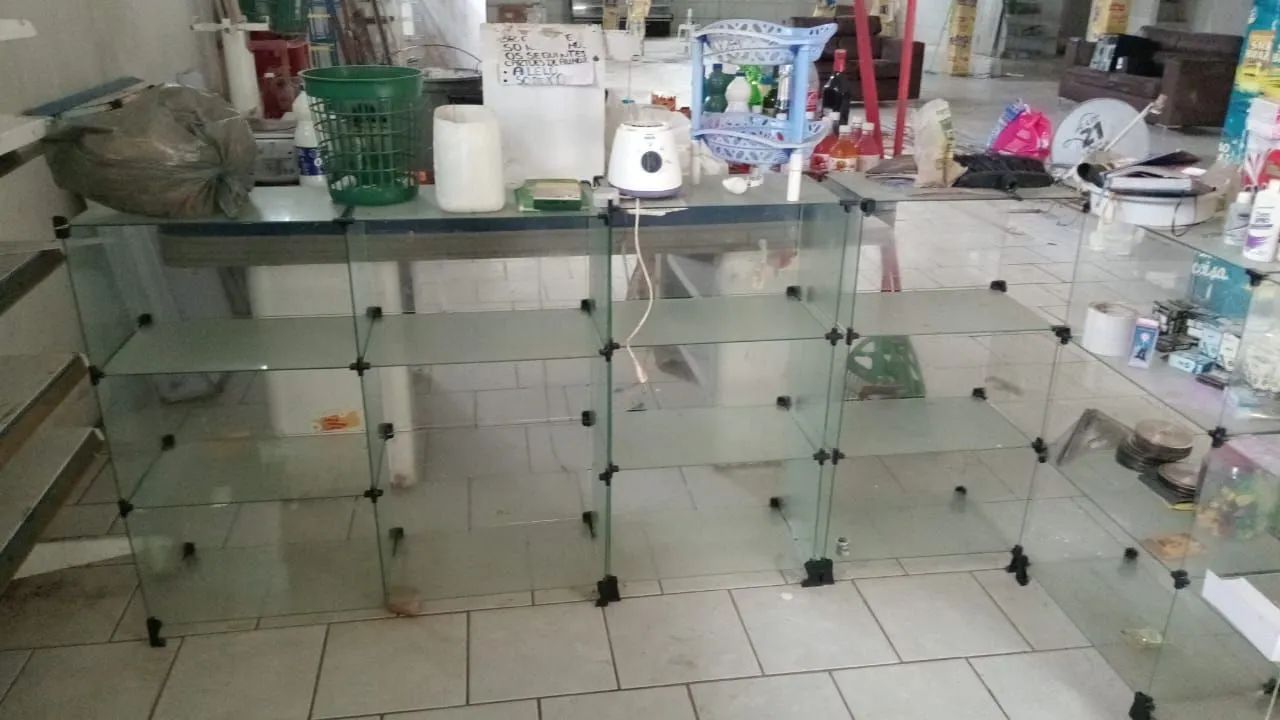 Prateleiras para comércio mercadinho checkout caixa prateleira vidro colmeia  - Foto 3