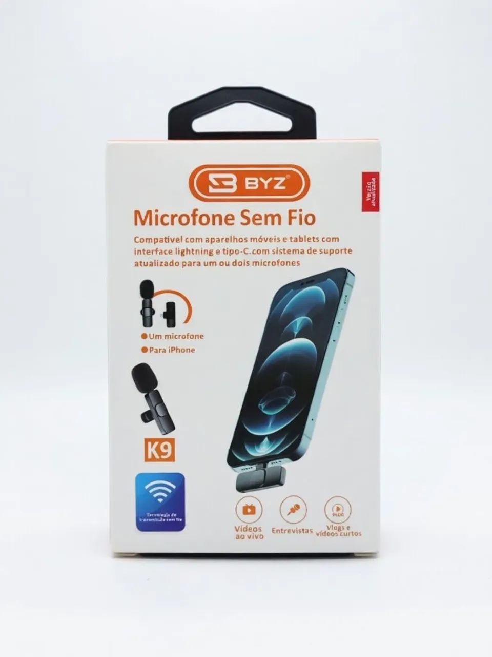 Microfone sem fio novo para qualquer celular 