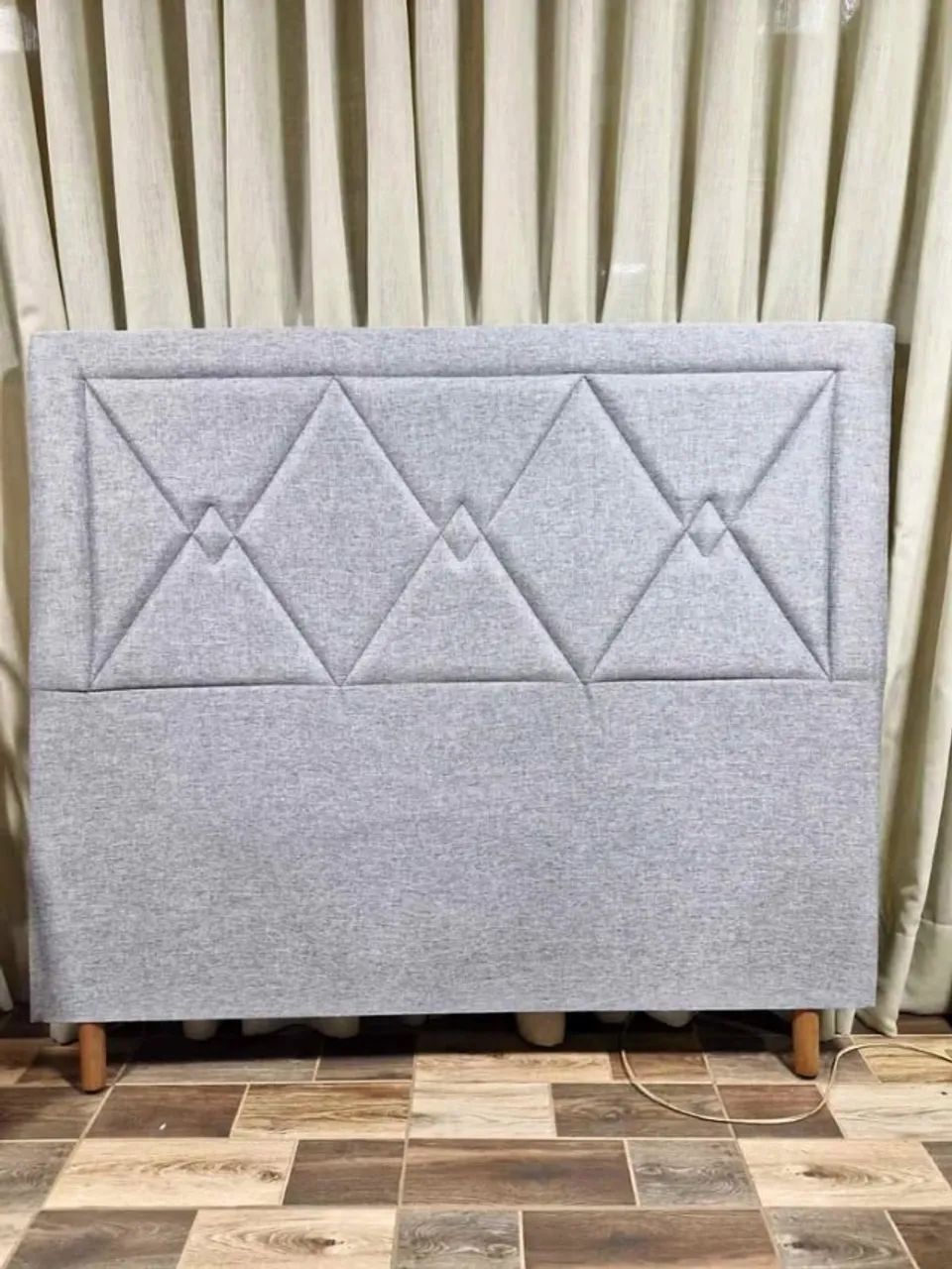 Cabeceira Casal 1,40cm de largura  Tecido Linho Paris Novo Direto da Fabrica 