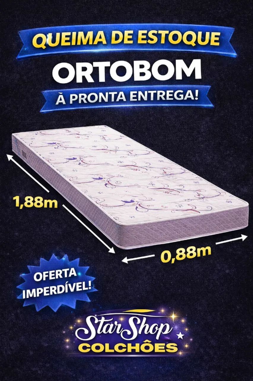 colchao solteiro ortobom d-20 phisycal harmony 