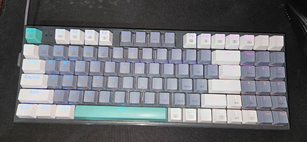 Kit Teclado Mecânico + Mouse sem fio - Foto 2