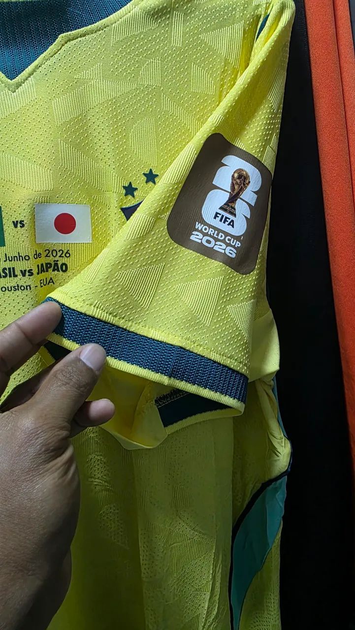Camisa Brasil modelo jogador M - Foto 5