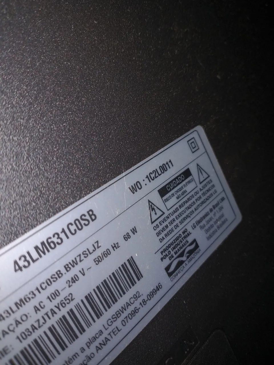 Smart tv  LED de 43 polegadas com resolução Full HD e inteligência artificial ThinQ AI. - Foto 3