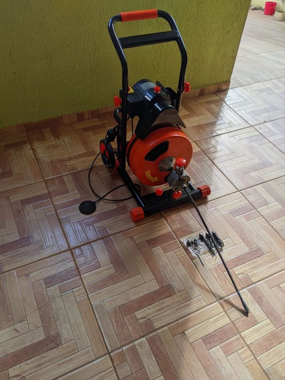 Desentupidora de tambor rotacional 220 com acessórios 