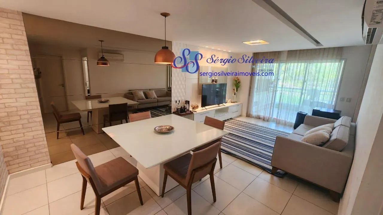 Apartamento térreo e mobiliado no Porto das Dunas com 3 suítes - Foto 2