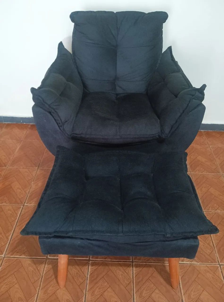 Poltrona mais puff 