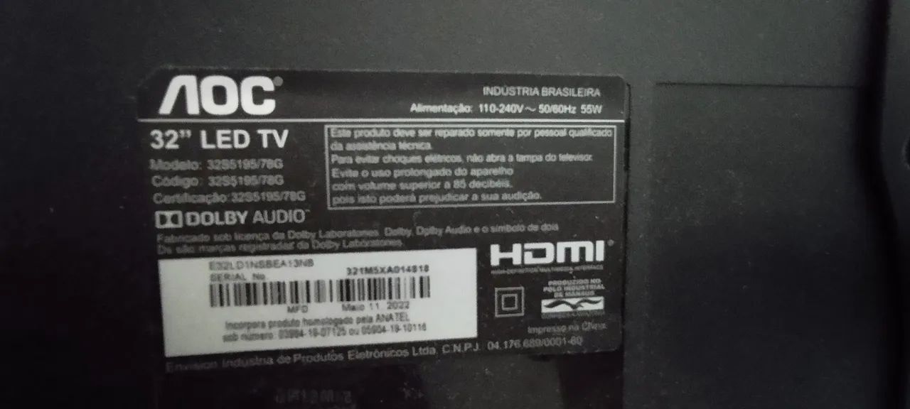Tv Led roku 32" usada em ótimo estado  - Foto 2