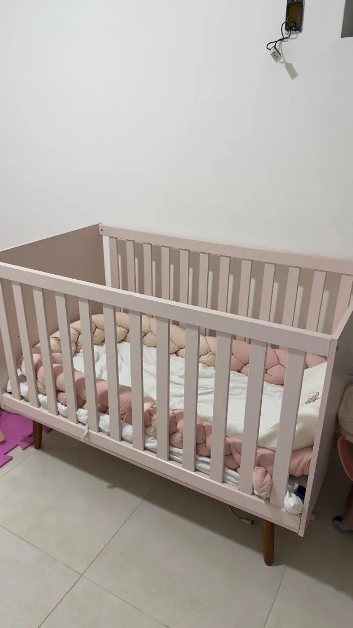 Berço infantil rosa menina  - Foto 2