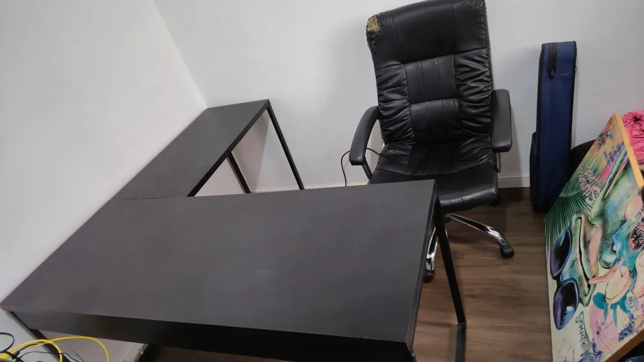 Mesa grande em L para escritório - Foto 2