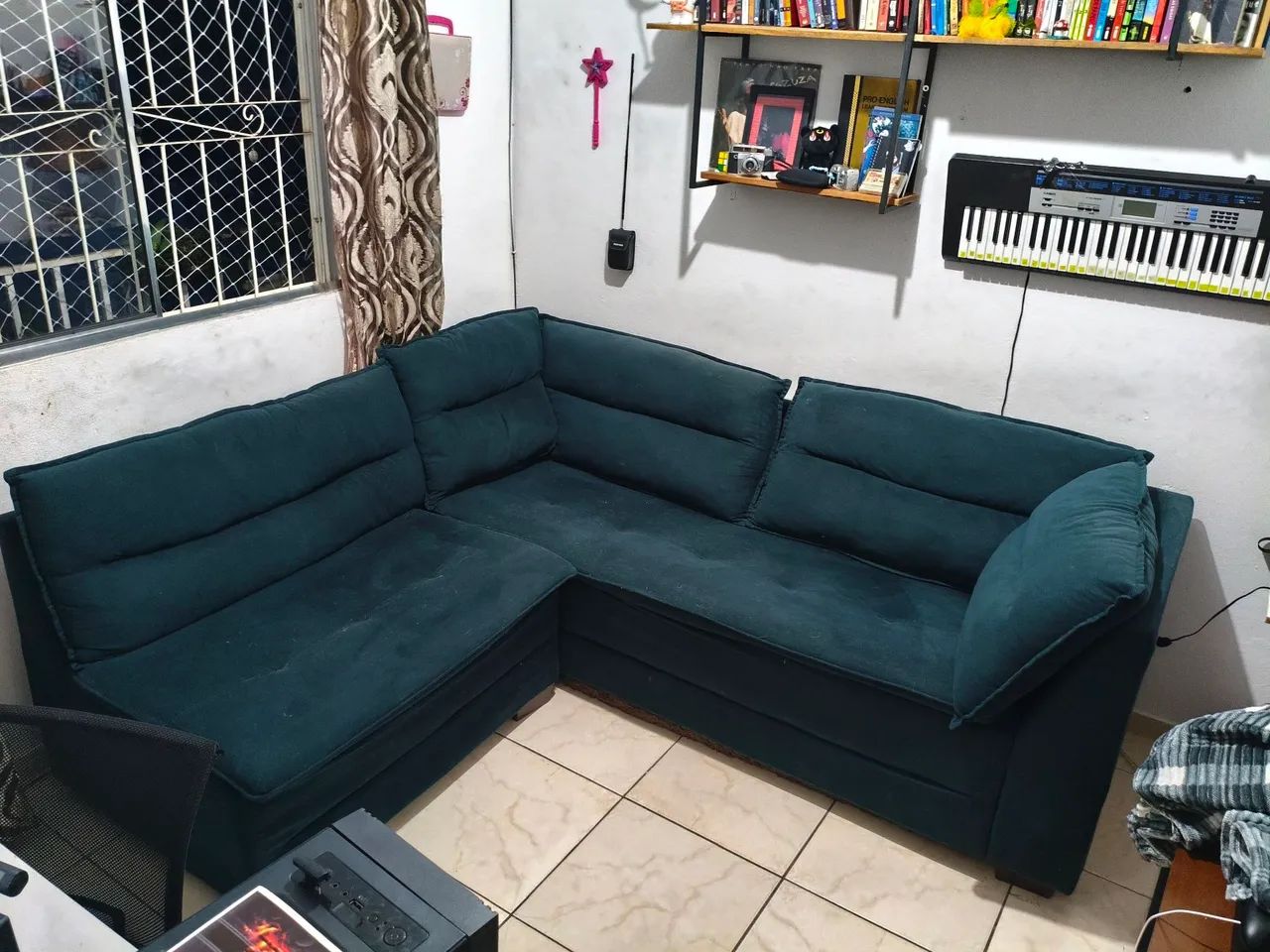 Sofá Modular Azul Petróleo