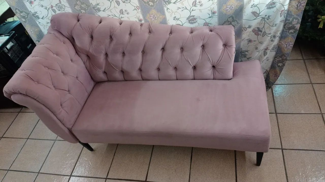 VENDO RECAMIER/DIVÃ/NAMORADEIRA (ESTADO DE NOVO) - Foto 2