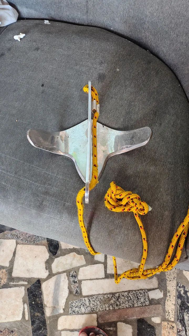 Âncora inox com corda 150 - Foto 3