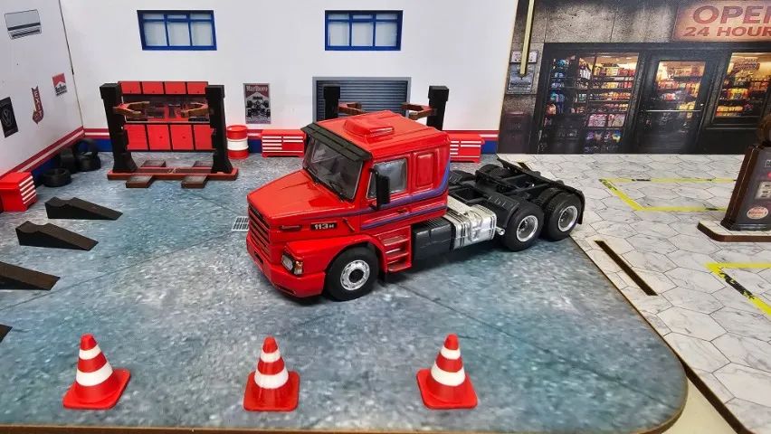 Miniatura Scania 113h Vermelha Brclassics 1 64 - Foto 2
