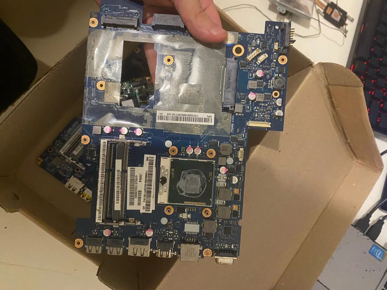 Lote placa mãe notebook sucata - Foto 5