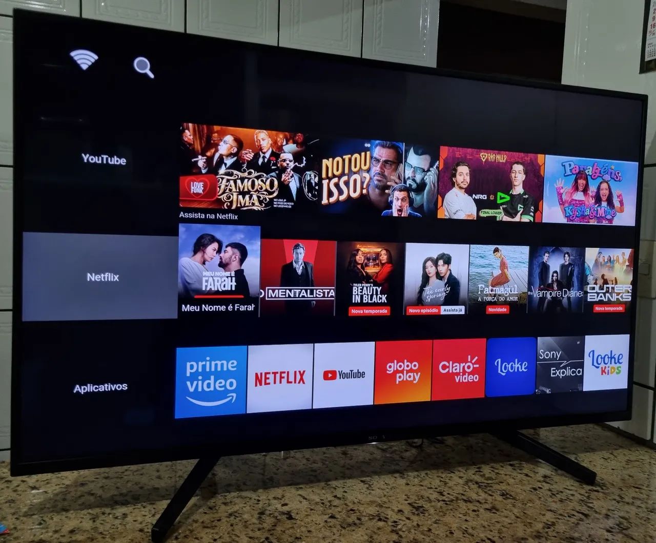 Tv Smart 49 polegadas Sony 4k completa  - Foto 2