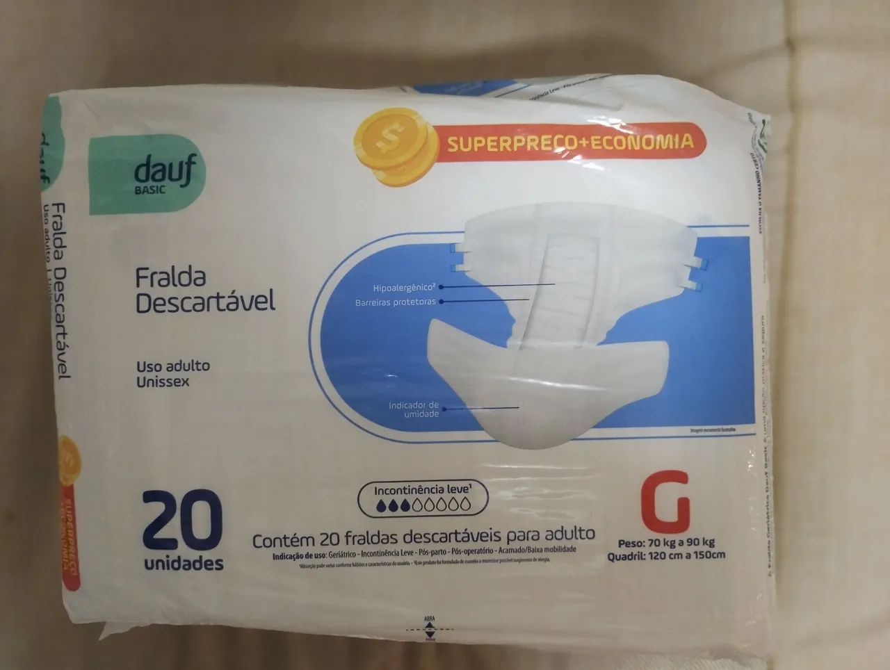 Fraldas geriátrica 