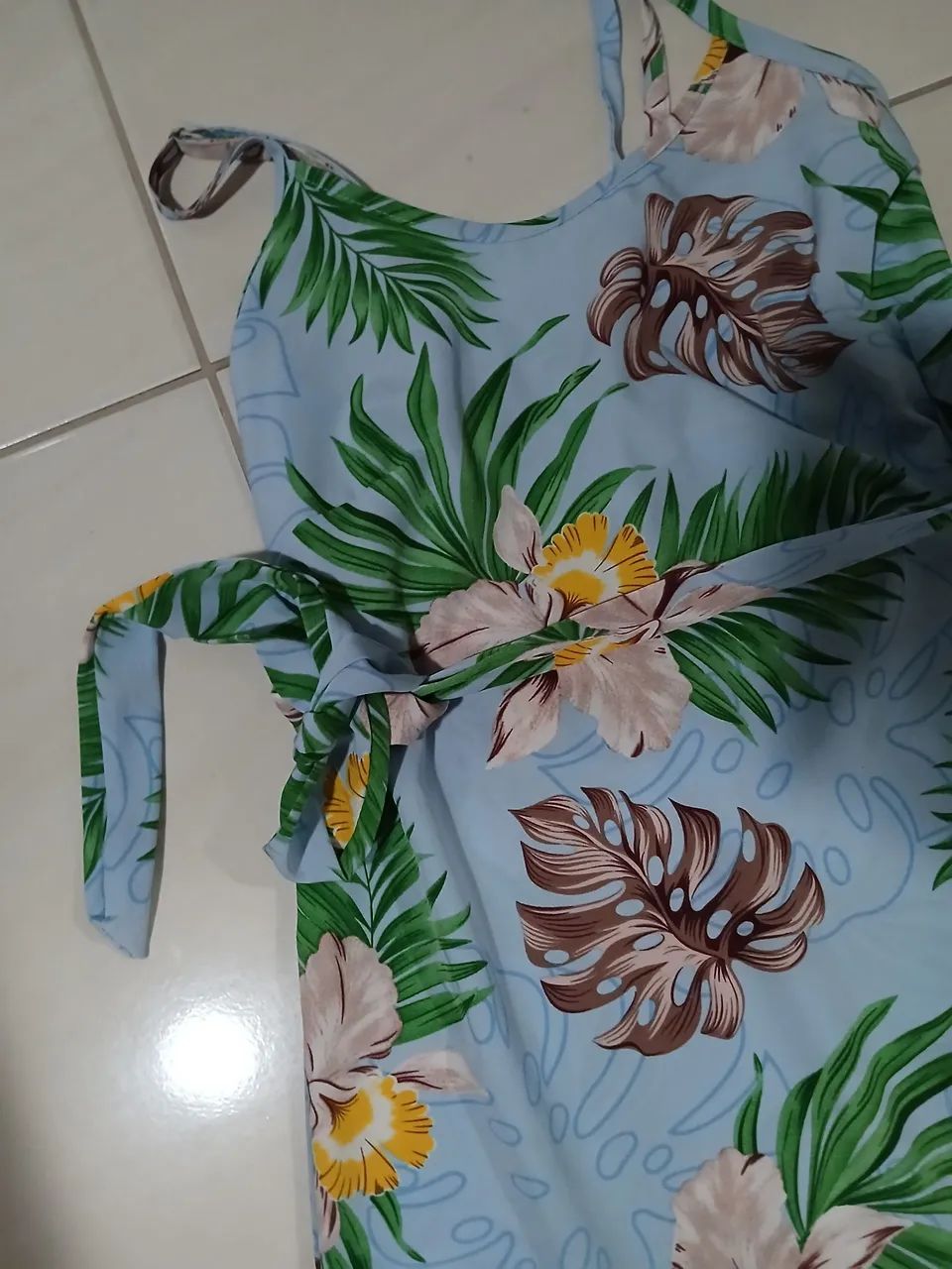 Vestido longo floral M - Foto 4