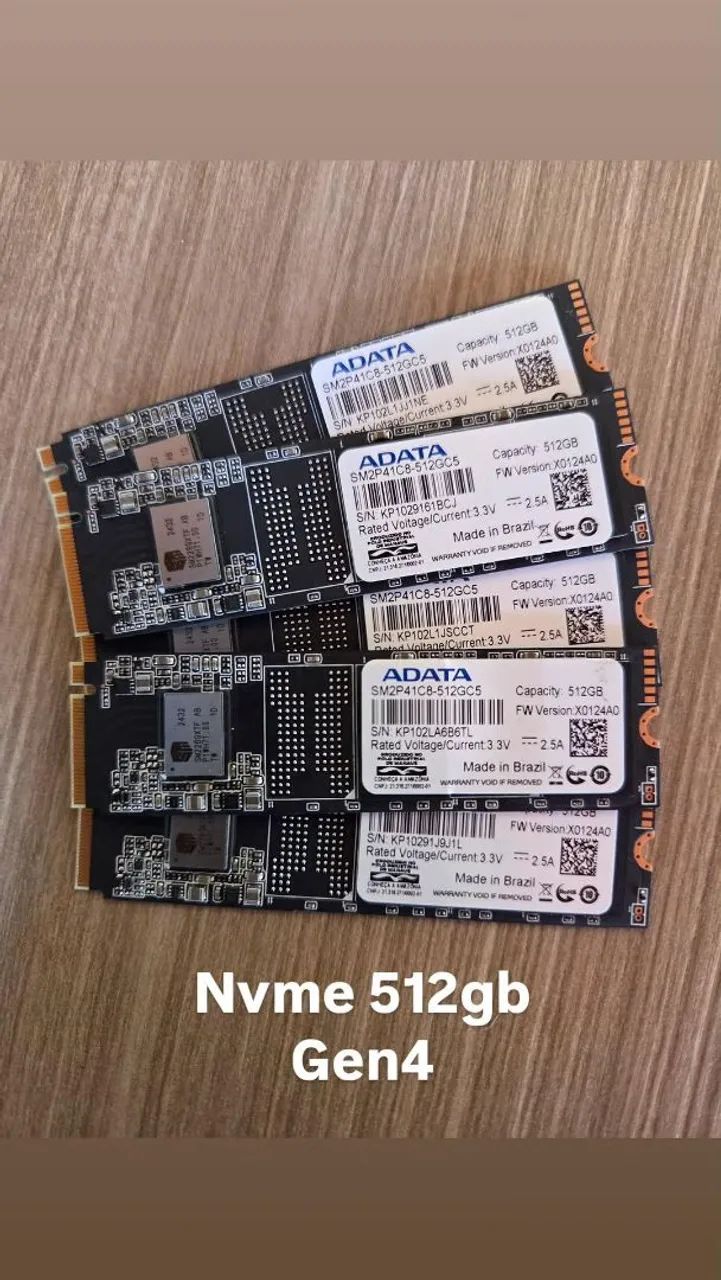 ★SSD100%★Union Memory 512GB NVMe Gen4 良好 SSD NVMe 512gb Adata Gen4 - Armazenamento - Samambaia Norte