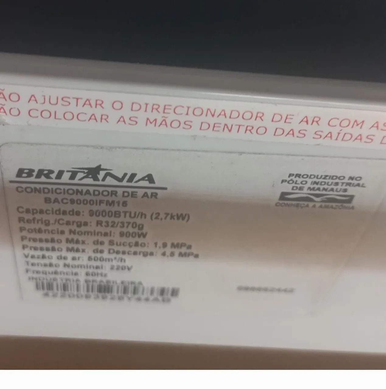Central de ar condicionado 9.000 BTUs  - Foto 3