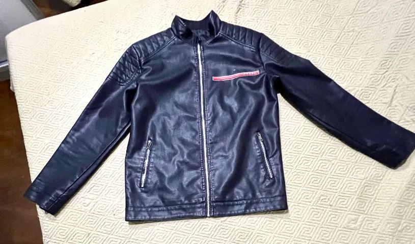 Jaqueta Biker PRADA masculina 