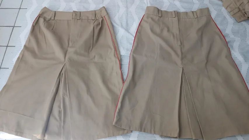 Saia diário/caqui (uniforme colégio militar)