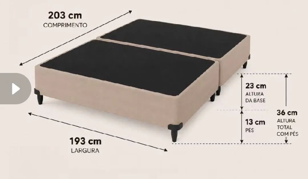 Base de cama box king size  - Foto 3