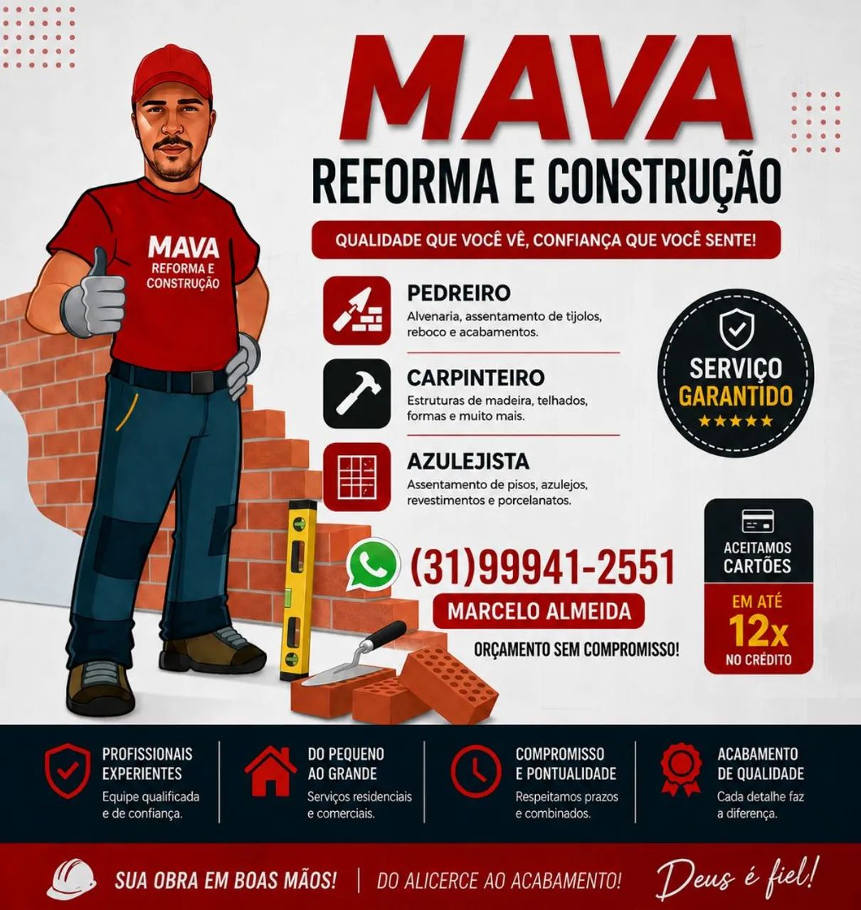 Construtor da fundação/acabamento 