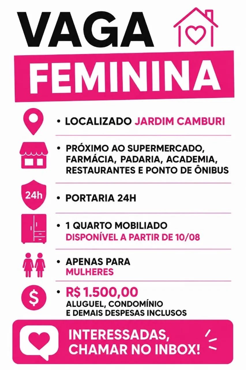 Quarto Feminino em JC