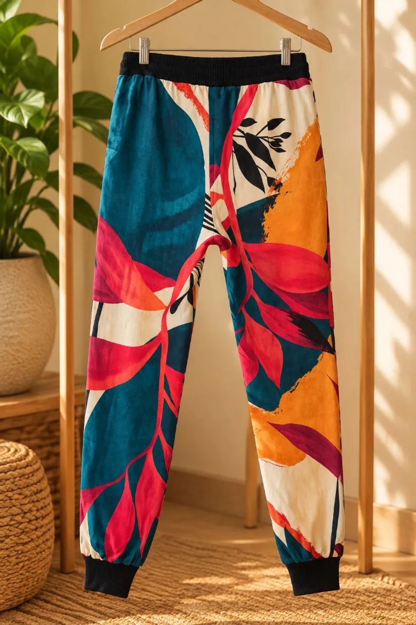 Calça jogger Sacada estampada. Tamanho 40. Ótimo estado de conservação - Foto 2