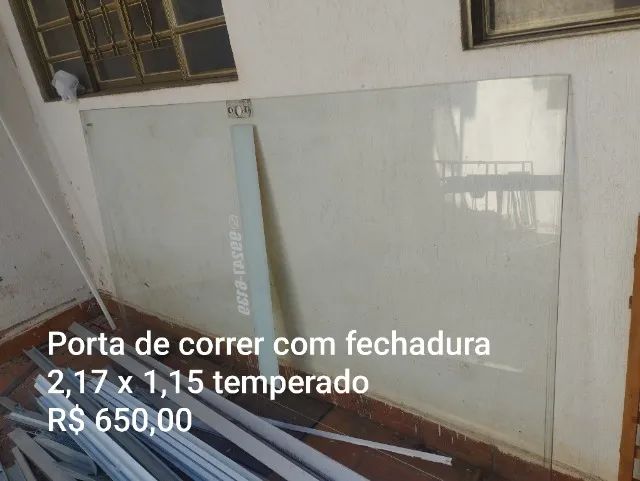 Porta de correr vidro temperado 