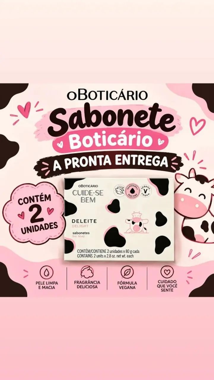 Sabonete Deleite O Boticário 