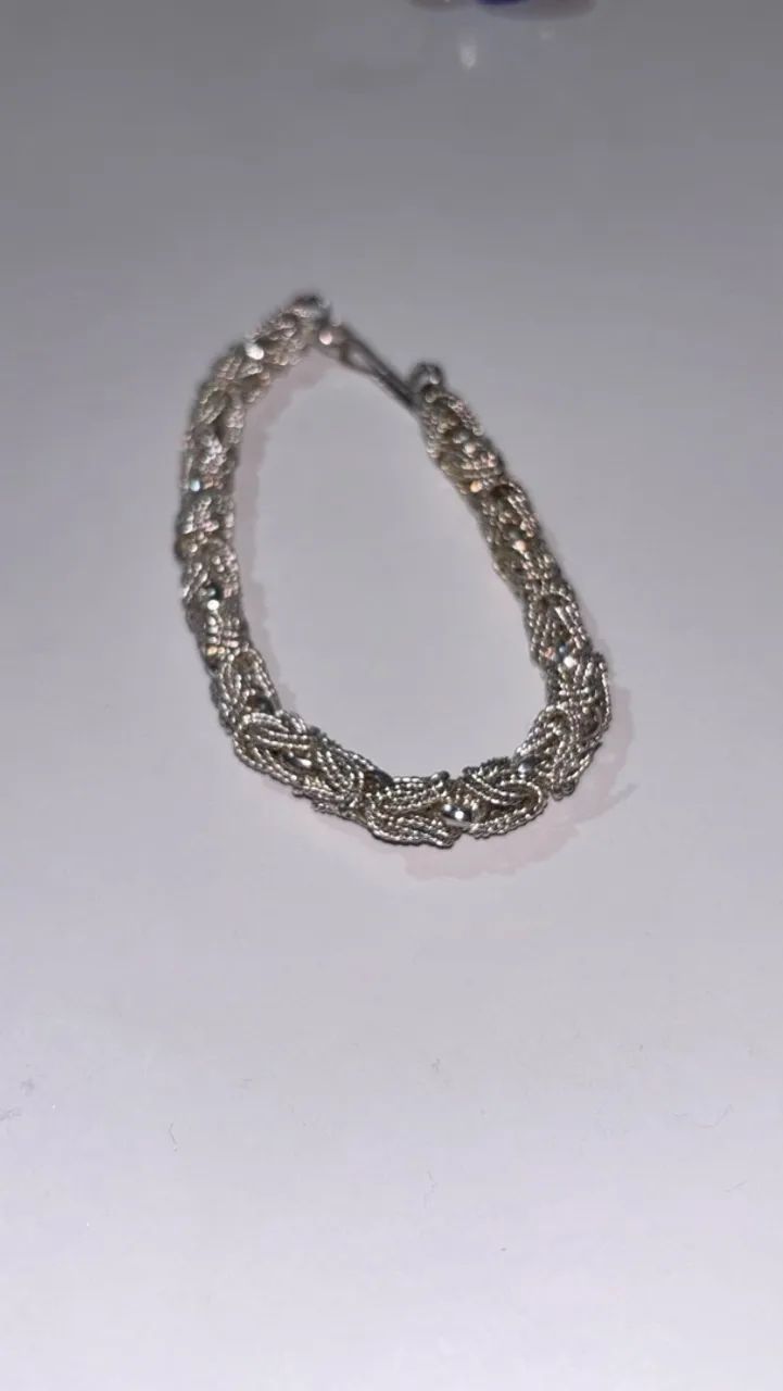  Pulseira de prata 925 de bali - Foto 3