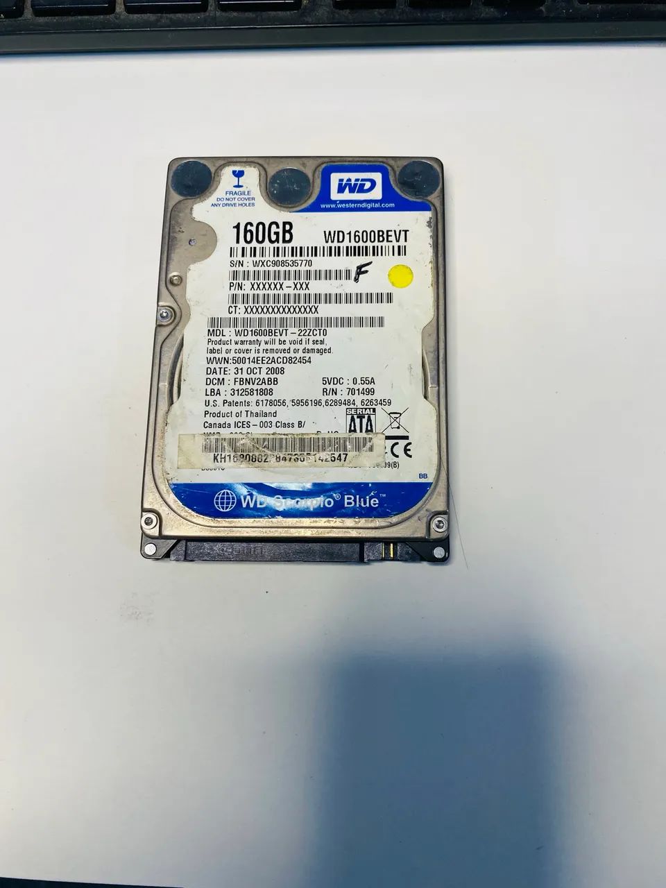 Hd para notebook 